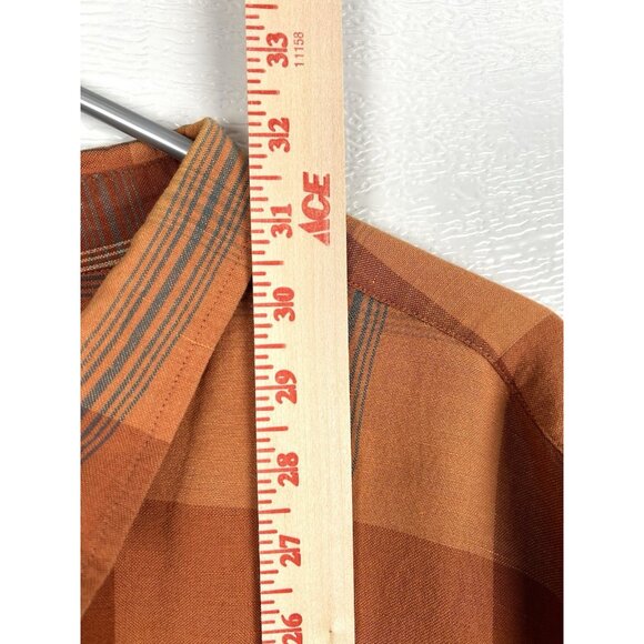 Geoffrey Beene Plaid Button Up Short Sleeve Casual Shirt Size XXL Read Notes - Picture 6 of 16